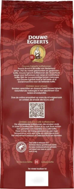 Douwe Egberts Aroma Rood Koffiebonen - 4 X 1000 Gram - Extra Grote Verpakking -Koffie Verkoop 472x1200 1