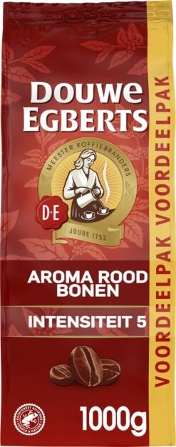 Douwe Egberts Aroma Rood Koffiebonen - 4 X 1000 Gram - Extra Grote Verpakking -Koffie Verkoop 472x1200