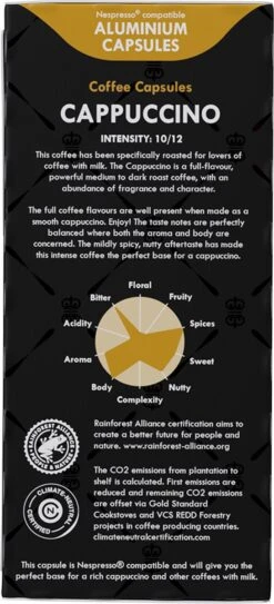 Gran Maestro Italiano - Cappuccino - Koffiecups - Nespresso Compatibel Capsules - Intense Smaak - 6 X 20 Cups -Koffie Verkoop 546x1200