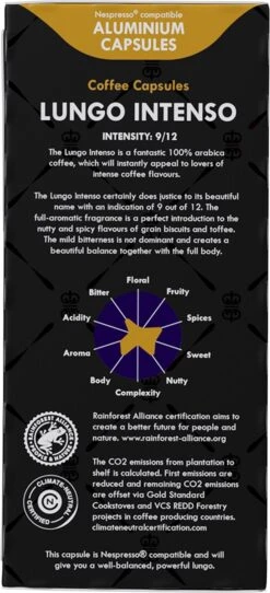 Gran Maestro Italiano - Lungo Intenso - Koffiecups - Nespresso Compatibel Capsules - Krachtige Smaak - 6 X 20 Cups -Koffie Verkoop 547x1200 2