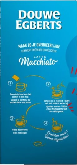 Douwe Egberts Verwenkoffie Latte Macchiato Oploskoffie - 5 X 8 Zakjes -Koffie Verkoop 559x1200 2