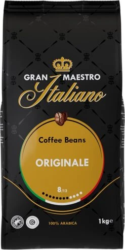 Gran Maestro Italiano - Orginale - Koffiebonen - Bonen Voor Espresso En Lungo - Arabica – 4 X 1kg -Koffie Verkoop 602x1200 2