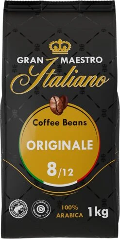 Gran Maestro Italiano - Orginale - Koffiebonen - Bonen Voor Espresso En Lungo - Arabica – 4 X 1kg -Koffie Verkoop 602x1200 3