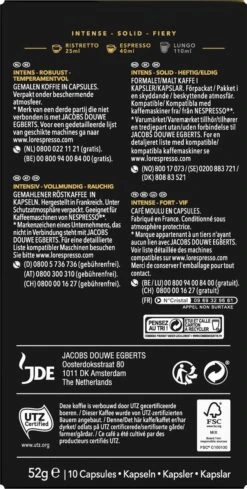 L'OR Espresso Forza Koffiecups - Intensiteit 9/12 - 10 X 10 Capsules -Koffie Verkoop 606x1200 3