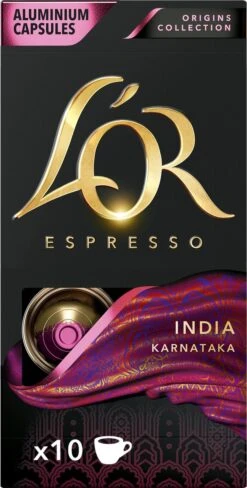 L'OR Espresso Origins India (10) - 10 X 10 Koffiecups -Koffie Verkoop 607x1200 2