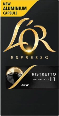 L'OR Espresso Ristretto (11) - 10 X 10 Koffiecups -Koffie Verkoop 611x1200