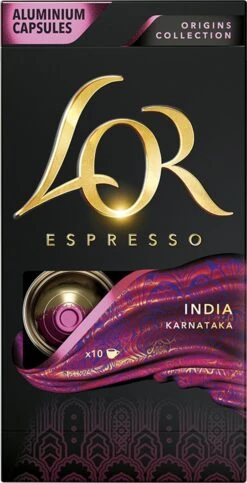 L'OR Espresso Origins India (10) - 10 X 10 Koffiecups -Koffie Verkoop 614x1200 1