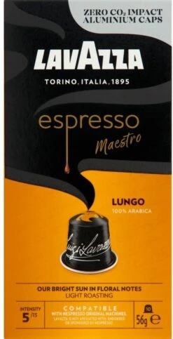 Lavazza Espresso Lungo - Aluminium Nespresso Capsules - 10 Stuks 11 Lavazza Espresso Lungo - Aluminium Nespresso Capsules - 10 Stuks -Koffie Verkoop 614x1200 2