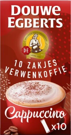 Douwe Egberts Verwenkoffie Cappuccino Oploskoffie - 5 X 10 Zakjes -Koffie Verkoop 630x1200 1