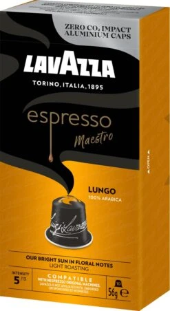 Lavazza Espresso Lungo - Aluminium Nespresso Capsules - 10 Stuks 12 Lavazza Espresso Lungo - Aluminium Nespresso Capsules - 10 Stuks -Koffie Verkoop 656x1200 2