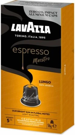 Lavazza Espresso Lungo - Aluminium Nespresso Capsules - 10 Stuks 10 Lavazza Espresso Lungo - Aluminium Nespresso Capsules - 10 Stuks -Koffie Verkoop 664x1200 1