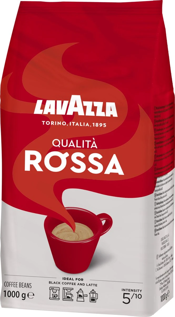 Lavazza Qualita Rossa Koffiebonen - 1 Kg 2 Lavazza Qualita Rossa Koffiebonen - 1 Kg - Afbeelding 2