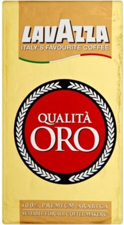 Lavazza Qualita Oro Gemalen / Filterkoffie - 250 Gram Krimp X20 -Koffie Verkoop 666x1200