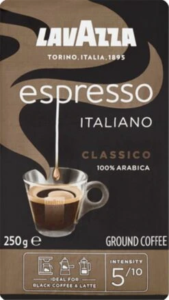Lavazza Espresso Italiano Classico Gemalen / Filterkoffie - 8 X 250 Gram -Koffie Verkoop 676x1200 1