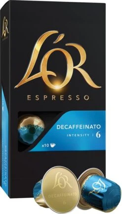 L'OR Espresso Decaffeinato Koffiecups - Intensiteit 6/12 - 10 X 10 Capsules -Koffie Verkoop 686x1200