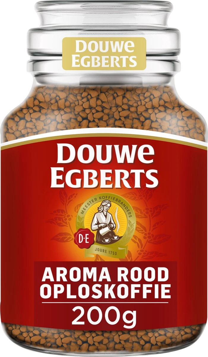 Douwe Egberts Aroma Rood Oploskoffie - 6 X Pot Van 200 Gram 4 Douwe Egberts Aroma Rood Oploskoffie - 6 X Pot Van 200 Gram - Afbeelding 4