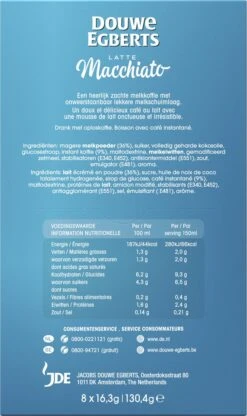 Douwe Egberts Verwenkoffie Latte Macchiato Oploskoffie - 5 X 8 Zakjes -Koffie Verkoop 713x1200 5