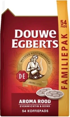 Douwe Egberts Aroma Rood Koffiepads - 4 X 54 Pads -Koffie Verkoop 726x1200