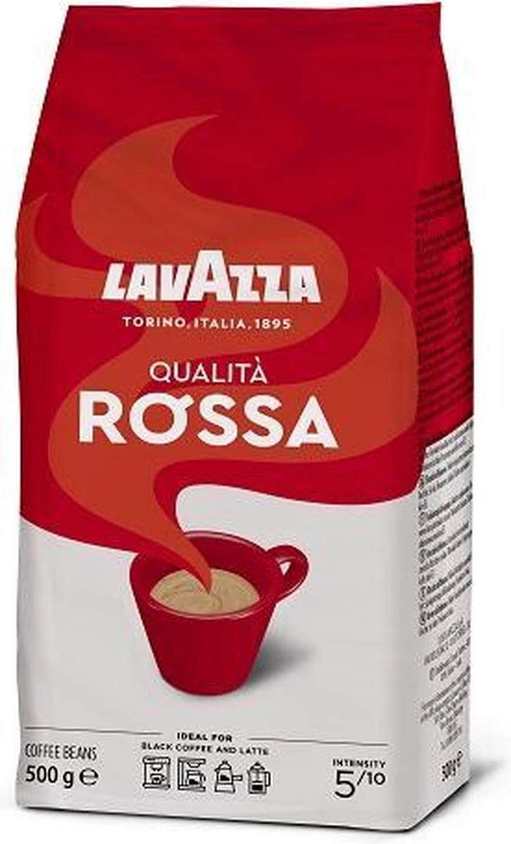 Lavazza Qualita Rossa Koffiebonen - 500 Gram X6 6 Lavazza Qualita Rossa Koffiebonen - 500 Gram X6 - Afbeelding 6