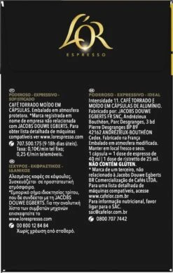 L'OR Espresso Ristretto Koffiecups - Intensiteit 11/12 - 4 X 40 Capsules -Koffie Verkoop 764x1200 1