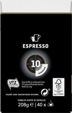 Douwe Egberts Espresso Krachtig (10) - 5 X 40 Koffiecups -Koffie Verkoop 765x1200