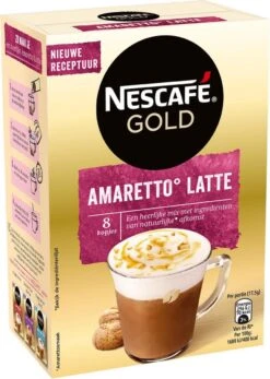 Nescafé Gold Amaretto Latte Oploskoffie - 6 Doosjes à 8 Zakjes -Koffie Verkoop 855x1200 4