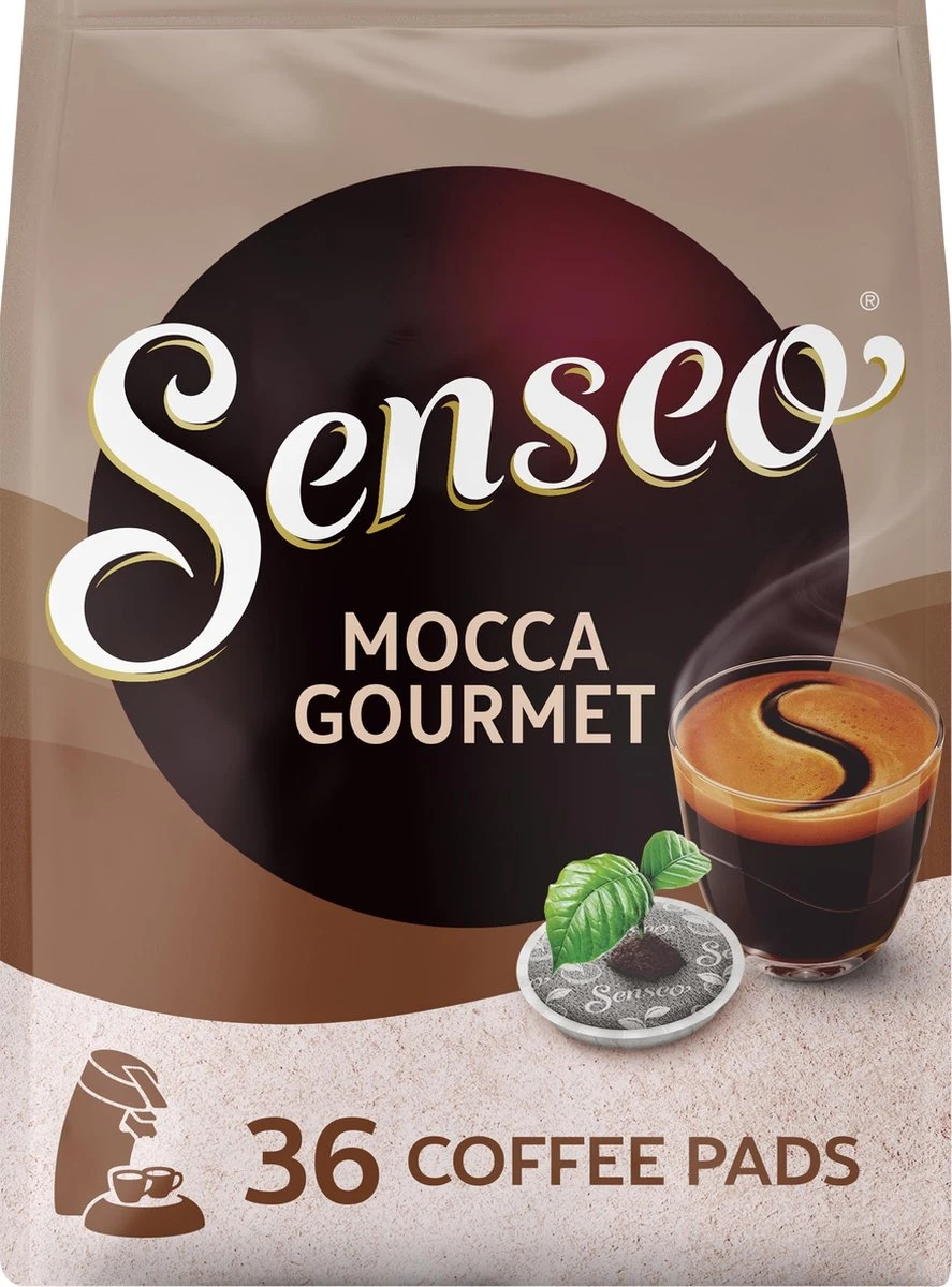 Senseo Mocca Gourmet Koffiepads - 4/9 Intensiteit - 10 X 36 Pads 8 Senseo Mocca Gourmet Koffiepads - 4/9 Intensiteit - 10 X 36 Pads - Afbeelding 8