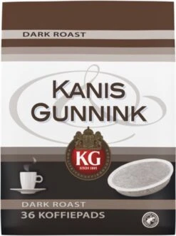 Kanis & Gunnink Dark Roast Koffiepads - 10 X 36 Pads -Koffie Verkoop 894x1200 1