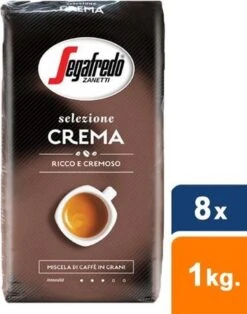 Segafredo Selezione Crema Koffiebonen - 8 X 1 Kg -Koffie Verkoop 943x1200