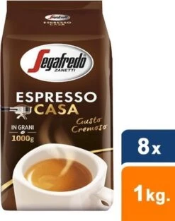 Segafredo Espresso Casa Koffiebonen - 8 X 1 Kg -Koffie Verkoop 947x1200 1