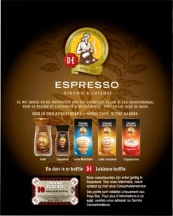 Douwe Egberts Espresso Sticks Oploskoffie - 6 X 25 Zakjes -Koffie Verkoop 958x1200