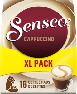 Senseo Cappuccino Koffiepads - 2/9 Intensiteit - 4 X 16 Pads - Voordeelverpakking -Koffie Verkoop 981x1200 2