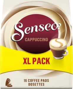 Senseo Cappuccino Koffiepads - 2/9 Intensiteit - 4 X 16 Pads - Voordeelverpakking -Koffie Verkoop 982x1200 1