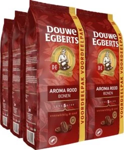 Douwe Egberts Aroma Rood Koffiebonen - 4 X 1000 Gram - Extra Grote Verpakking -Koffie Verkoop 993x1200 1