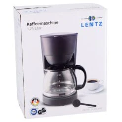 Koffiezetapparaat 1,25L Zwart 750W 9 Koffiezetapparaat 1,25L Zwart 750W -Koffie Verkoop bb7a545f64dcbc170ce5ff023bb39618